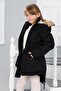 Girl's Water and Windproof Fur Lined Removable Hooded Coat - 6