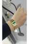 1St Class Steel Does Not Blacken Zircon Detailed Vintage Handcuff Bracelet - 4