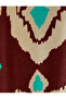 X Melis Ağazat - Ethnic Patterned Wide Leg Trousers Viscous Fabric with Pockets - 7