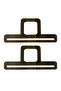 Set of 3 Wooden Bag Handles (3 Pairs) (6 Pieces) (Brown & Rosewood) - 4