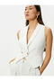 Double Breasted Vest Gold Buttoned Fleto Pocket - 2
