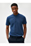 3sam10013mk In3 Indigo Men's Cotton Jersey Basic Short Sleeve Polo Neck T-shirt - 2