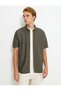 Fur Shirt - Summer Sleeves Textured Classic Buttoned - 3