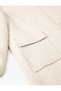 Plush Long Coat Hooded Zippered Quilted Wind Flap Pockets - 8