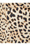 Leopard Print Slim Fit Long Dress - Thin Straps and Low Cut - 6