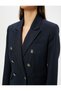 4sak50055uw Women's Jacket Navy Blue Striped - 5