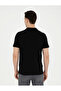 Black Slim Fit 100% Cotton Buttoned Polo Collar Basic T-Shirt 50291625-Vr046 - 5