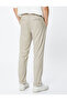 Fabric Trousers Slim Fit Buttoned Pocket Detailed Viscose Blended - 4