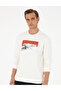 Ecru Regular Fit Sweatshirt 50292984-Vr019