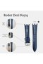 R4118S Leather Strap - Navy Blue - 22mm - 6