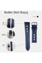 R4129W Leather Strap - Navy-White - 20mm - 3