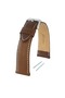 R4106W Leather Strap - Brown - White - 24mm - 3