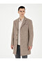 Brown Wool Blend Slim Fit Cashmere Coat 50294280-Vr029