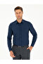 Navy Blue Slim Fit Long Sleeve Shirt 50298054-Vr033