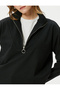 Half Zipper Sweatshirt Stand Collar Long Sleeve - 5
