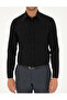 Black Slim Fit Dobby Long Sleeve Shirt 50298054-Vr046 - 6
