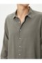 Italian Collar Shirt Long Sleeve Cotton Regular Fit - 5