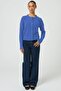 Blue Buttoned Knitwear Cardigan Mg2151 - 4