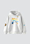 Holy Powers White Oversize Unisex Hooded Hoodie - 3
