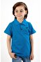 Polo Neck Blue School T-Shirt