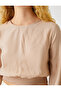 Crop Blouse with Elastic Detail - 5