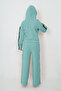 Girls' 100% Cotton Hooded Long Sleeve Oversized Top & Bottom Tracksuit Set - 4