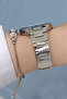Cut Glass Metallic Women's Wristwatch + Zircon Stone Bracelet Set - 2