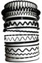 Unisex Black Quality Metal 15-Piece Daily Use and Athlete's Hair Crown - 2