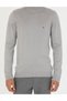 Hellgrauer Melange Slim Fit Halbrollkragen-Basic-Strickpullover 50276502-VR091 - 6