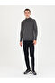 Gray Melange Slim Fit Turtleneck Basic Knitwear Sweater 50276531-Vr086 - 4