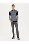 Navy Blue Slim Fit Crew Neck Knitwear T-Shirt 50280026 -Vr033 - 4