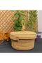Jute Wicker Hand Woven Multi-Purpose Basket Makeup Bathroom and Kitchen Organizer