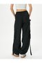 Parachute Trousers Cargo Pocket Belt Detailed Elastic Leg - 4