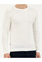 Ecru Slim Fit Crew Neck Knitwear Sweater 50281779-Vr019 - 6