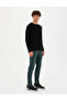 Black Slim Fit Crew Neck Sweater 50278025-Vr046 - 4