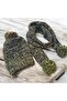 Hat Single Pompom Scarf-Beanie Set -Children's Scarf-Beanie Set - 3
