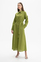Voile Shirt Dress with Sleeves Detail - 2