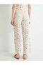 Crochet Trousers Normal Waist Zippered Straight Leg - 4