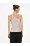 Beige Extra Slim One-Shoulder T-Shirt 50284718-Vr085 - 5