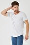 Skirt Part Oval Cut Short Sleeve Solid Basic Filthy Cut T-Shirt - 2