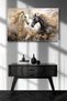 Black and White Horse Artistic Canvas Painting Living Room Bedroom Office Entrance 0168