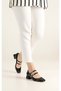 Feles Mary Jane Blunt Toe Women's Heeled Shoes BLACK - 2