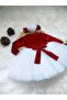 Girl's Velvet Tutu Dress Bandana Set - 6
