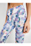 Sports Leggings High Waist Tie-Dye Patterned Slim Fit - 5