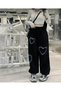 Streetwear Harajuku Heart Patterned Oversize Unisex Sweatpants - 2