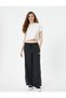 Crop T-Shirt Comfortable Fit Short Sleeve Crew Neck Cotton - 2