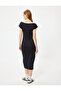 Pencil Dress Midi Length Slim Fit Short Sleeve Boat Neck - 4