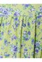 Balloon Sleeve Floral Dress Midi Length Comfortable Fit Crew Neck Textured - 6