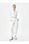 Jogger Sweatpants with Elastic Waist, Stitching Detail and Pockets