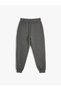Jogger Sweatpants with Elastic Waist, Stitching Detail and Pockets - 7